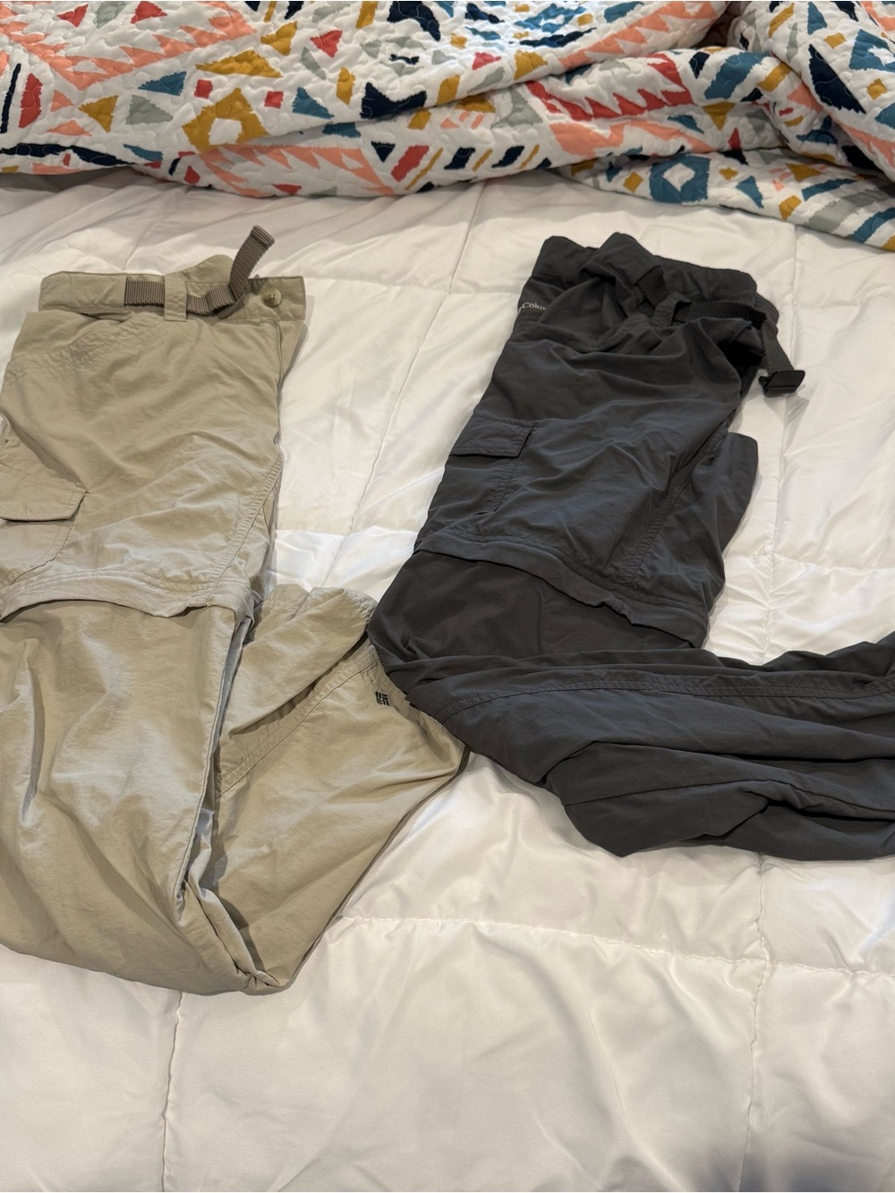 Two pairs of Columbia Omni-Wick Convertible Hiking Pants